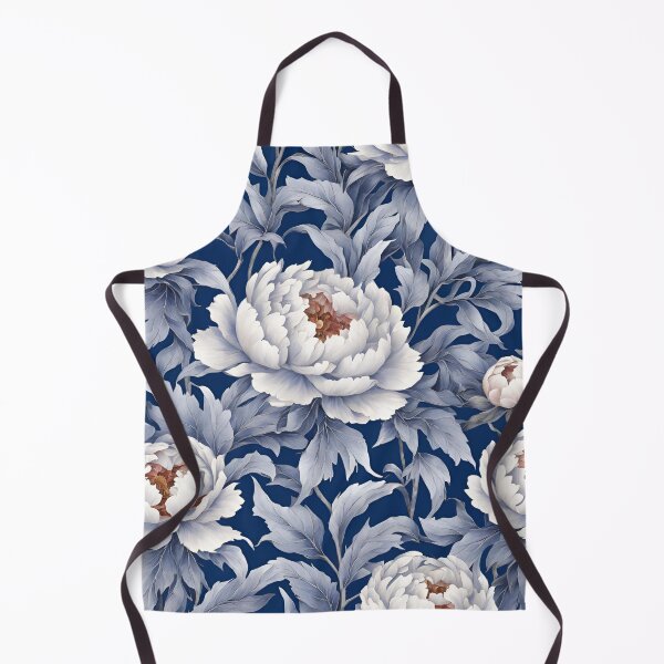 Item preview, Chinese Mosaic Peony Blue & White designed and sold by Glam-OOTD.
