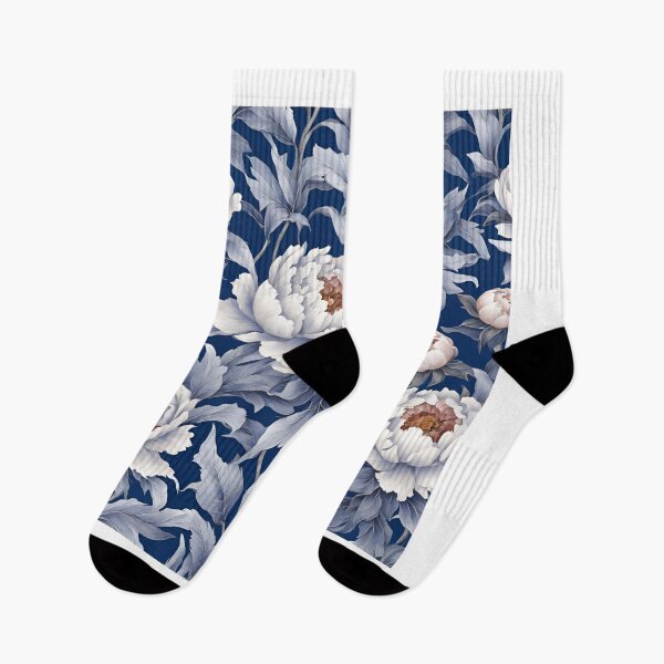 Item preview, Chinese Mosaic Peony Blue & White designed and sold by Glam-OOTD.