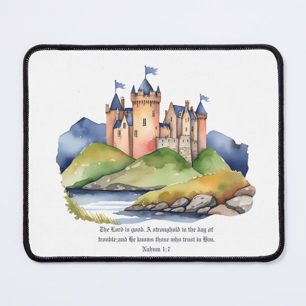 Item preview, Nahum 1:7 - The Lord is good. A stronghold in the day of trouble; and He knows those who trust in Him. designed and sold by FlutterByH.