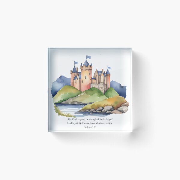 Item preview, Nahum 1:7 - The Lord is good. A stronghold in the day of trouble; and He knows those who trust in Him. designed and sold by FlutterByH.