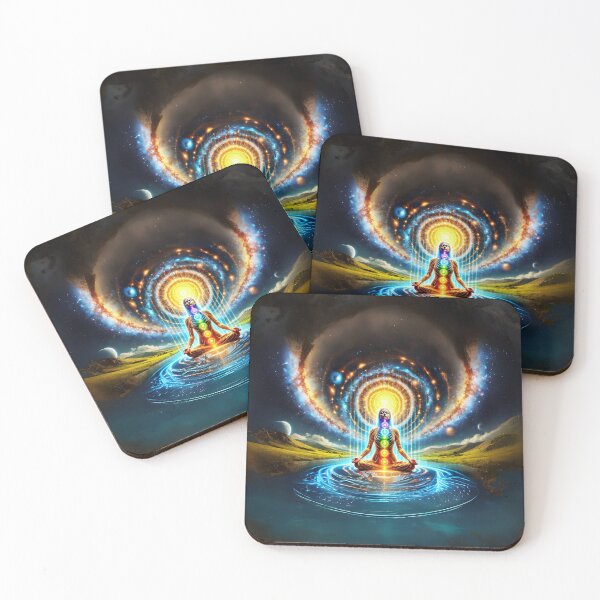 Item preview, Cosmic Chakra Meditation | Spiritual Awakening Art | Energy Healing Print designed and sold by Sarasvati’s Divine Art.
