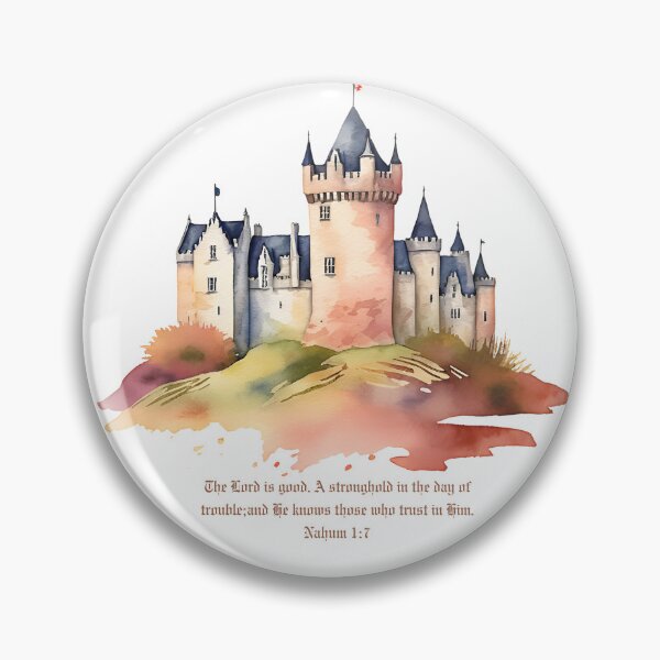 Item preview, Nahum 1:7 - The Lord is good. A stronghold in the day of trouble; and He knows those who trust in Him. designed and sold by FlutterByH.