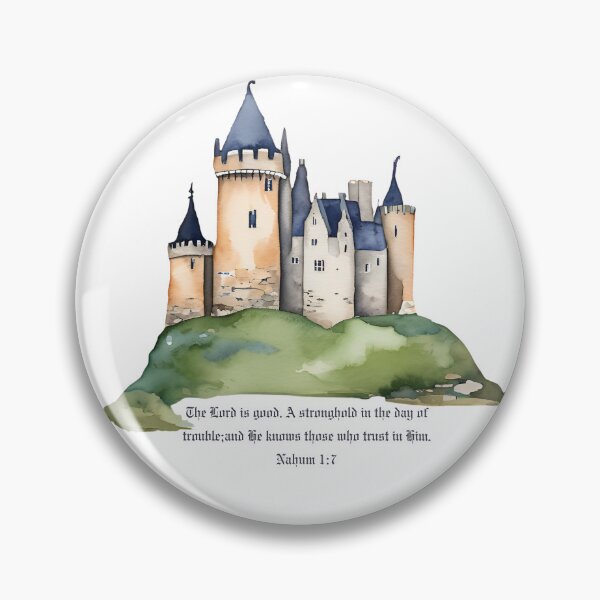 Item preview, Nahum 1:7 - The Lord is good. A stronghold in the day of trouble; and He knows those who trust in Him. designed and sold by FlutterByH.