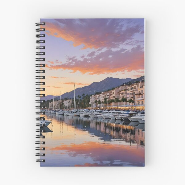 Item preview, Puerto Banús: Sunset Splendor at Marbella Marina designed and sold by LSVart.