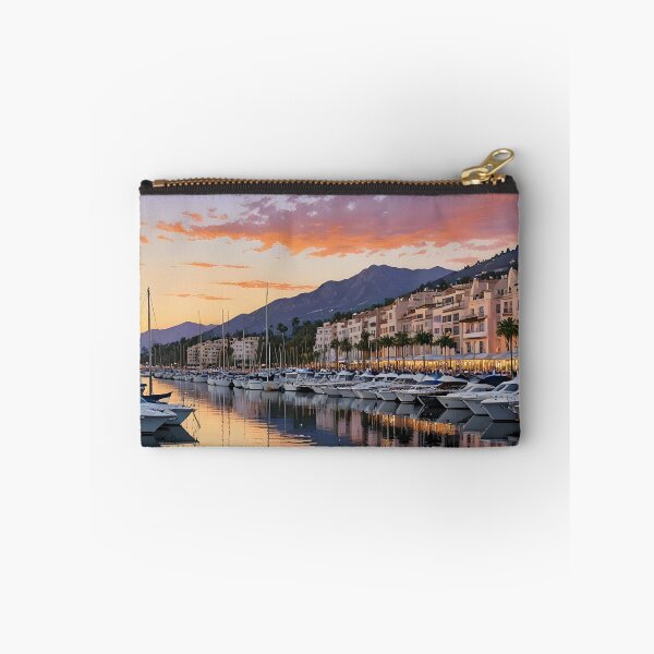 Item preview, Puerto Banús: Sunset Splendor at Marbella Marina designed and sold by LSVart.