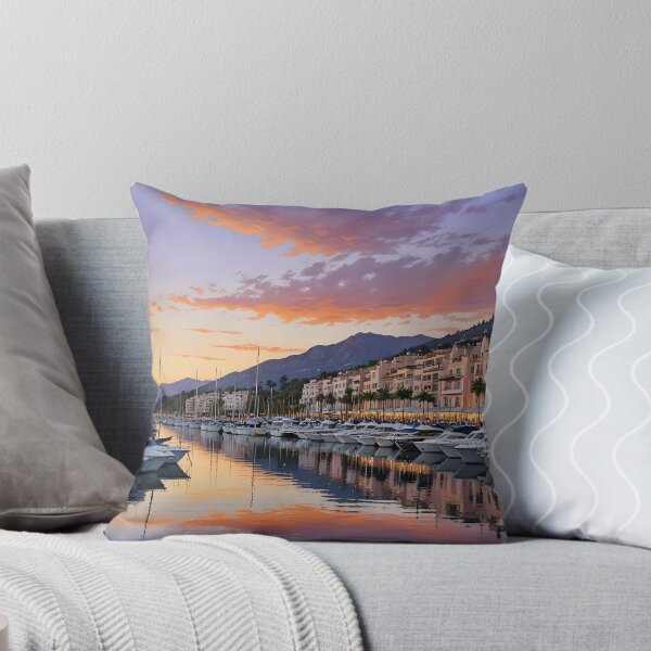 Item preview, Puerto Banús: Sunset Splendor at Marbella Marina designed and sold by LSVart.