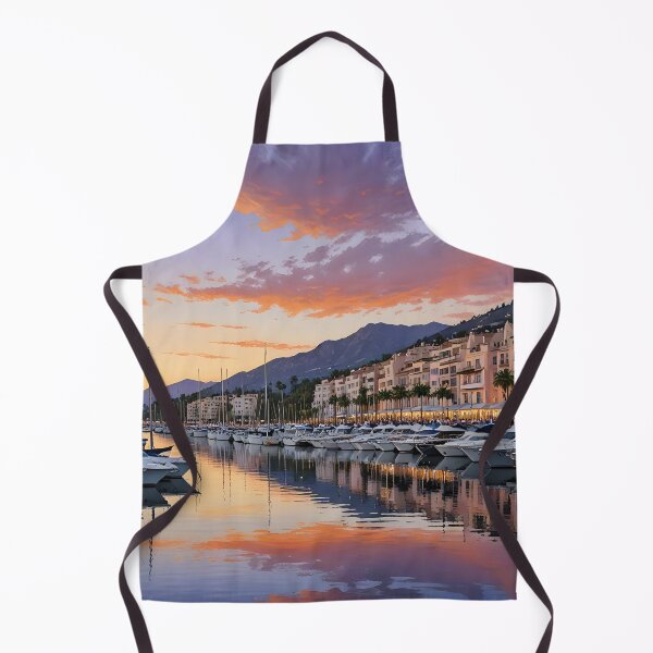 Item preview, Puerto Banús: Sunset Splendor at Marbella Marina designed and sold by LSVart.
