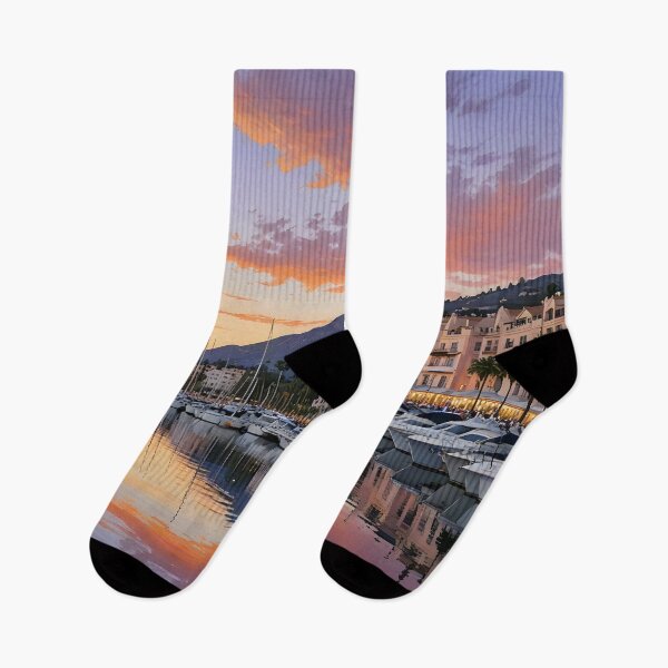 Item preview, Puerto Banús: Sunset Splendor at Marbella Marina designed and sold by LSVart.