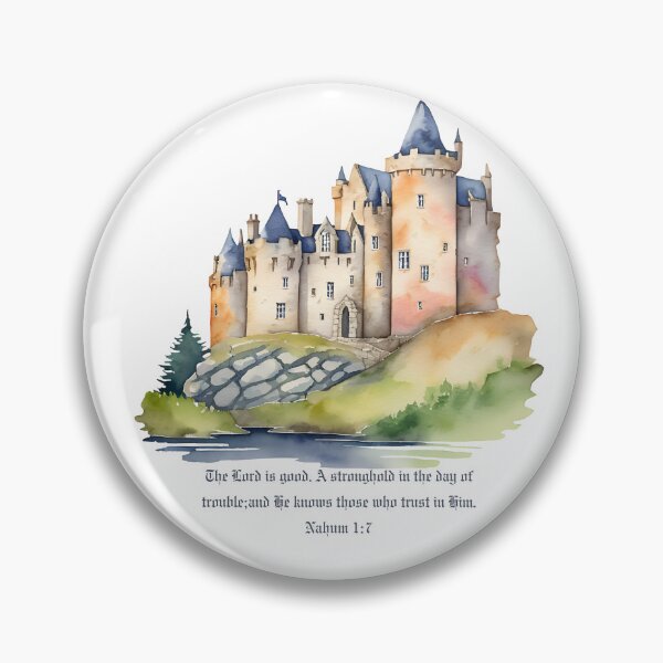 Item preview, Nahum 1:7 - The Lord is good. A stronghold in the day of trouble; and He knows those who trust in Him. designed and sold by FlutterByH.