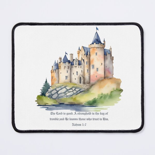 Item preview, Nahum 1:7 - The Lord is good. A stronghold in the day of trouble; and He knows those who trust in Him. designed and sold by FlutterByH.