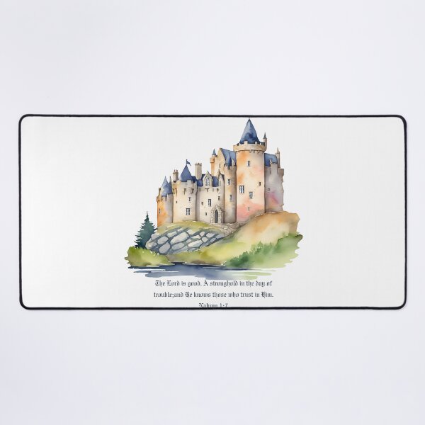 Item preview, Nahum 1:7 - The Lord is good. A stronghold in the day of trouble; and He knows those who trust in Him. designed and sold by FlutterByH.