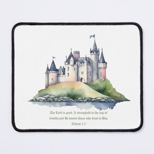 Item preview, Nahum 1:7 - The Lord is good. A stronghold in the day of trouble; and He knows those who trust in Him. designed and sold by FlutterByH.