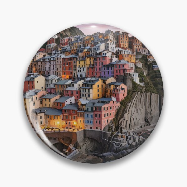Item preview, Riomaggiore, Italy: Sunset Over Cascading Cinque Terre designed and sold by LSVart.