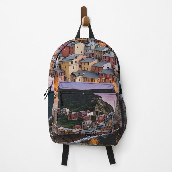 Item preview, Riomaggiore, Italy: Sunset Over Cascading Cinque Terre designed and sold by LSVart.