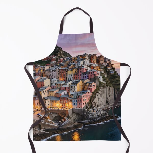 Item preview, Riomaggiore, Italy: Sunset Over Cascading Cinque Terre designed and sold by LSVart.