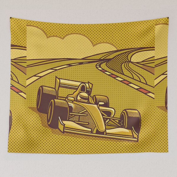 Item preview, Yellow Pix Car Sci-Fi Colors Speed F1 designed and sold by ART ATTACK ZONE.