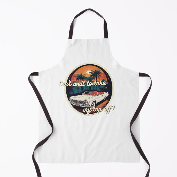 Item preview, Can't Wait To Take My Top Off! - Fun Classic Convertible Car designed and sold by Whimsical Mirth.