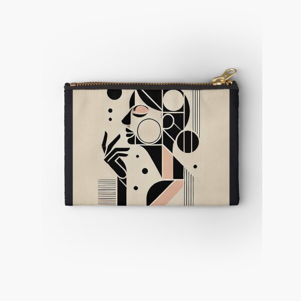 Item preview, “Geometric Elegance: Modern Abstract Woman Portrait” designed and sold by Marcinkowski-studio .