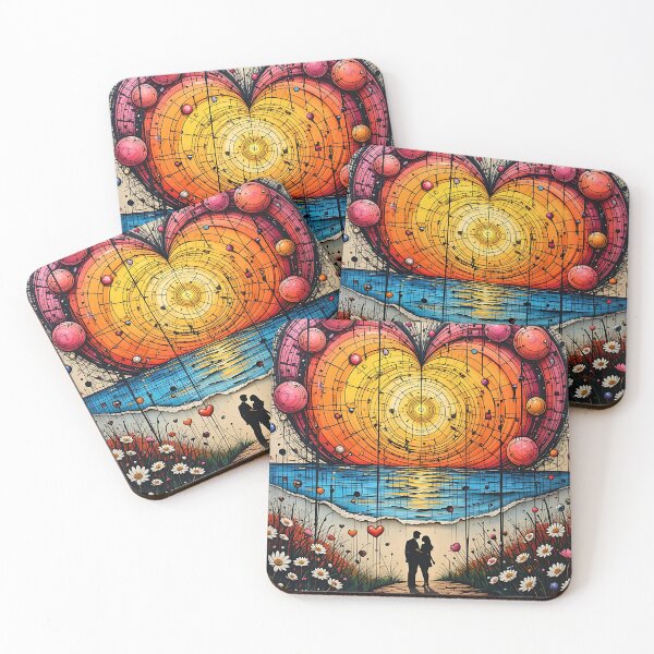 Item preview, Heart Sunset Dreams – Love Story in Colors designed and sold by BorgSpareParts.