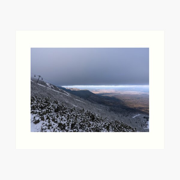 Item preview, Winter Mountain View Under a Dramatic Cloud Layer designed and sold by PlanitiaSpectra.