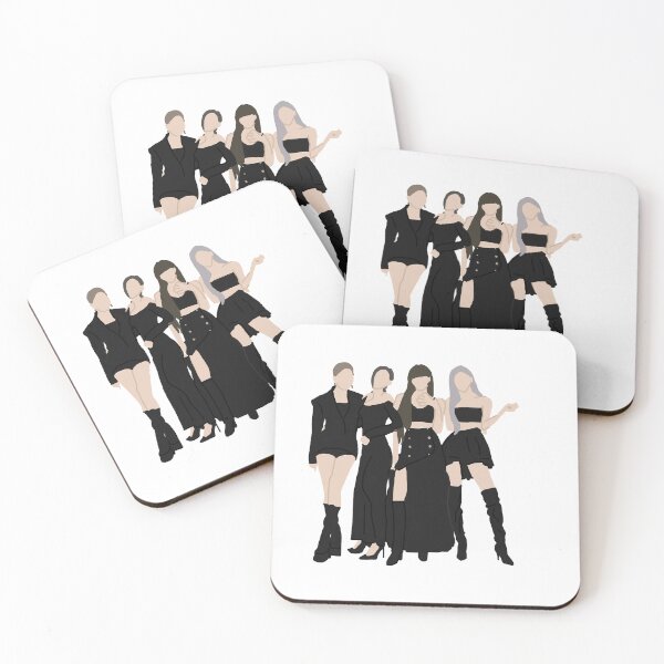 Item preview, Black Pink Group Photo Drawing designed and sold by artsymarket.
