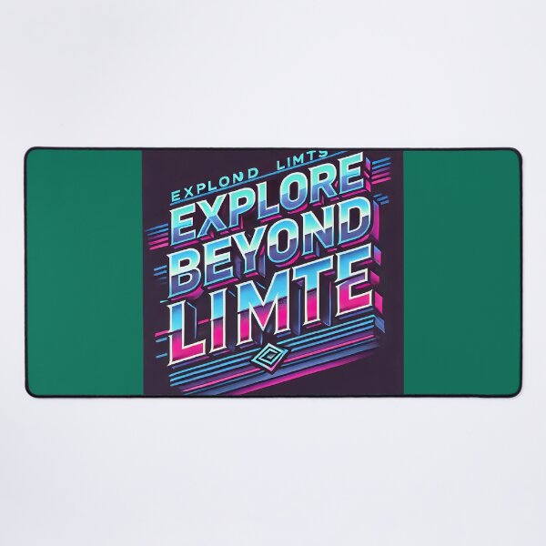 Item preview, Explore Beyond Limits - Neon Glitch Typography designed and sold by Marcinkowski-studio .