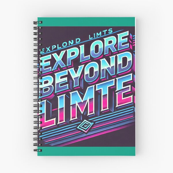 Item preview, Explore Beyond Limits - Neon Glitch Typography designed and sold by Marcinkowski-studio .