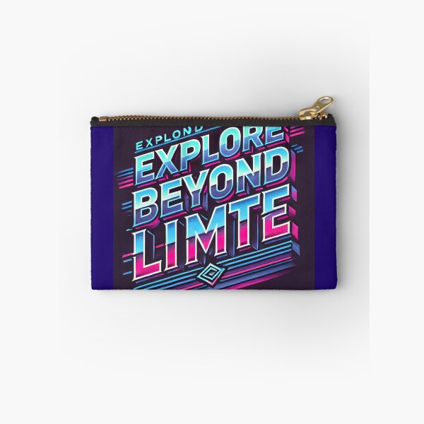 Item preview, Explore Beyond Limits - Neon Glitch Typography designed and sold by Marcinkowski-studio .
