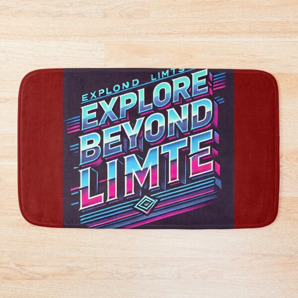 Item preview, Explore Beyond Limits - Neon Glitch Typography designed and sold by Marcinkowski-studio .