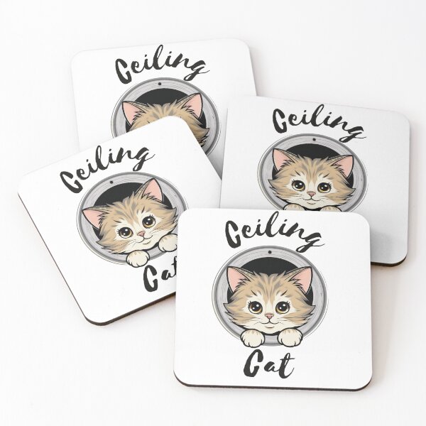 Item preview, Ceiling Cat Cute look stickers designed and sold by Myzone2023.