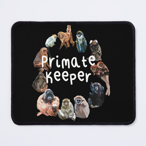Item preview, P is for Primate Keeper,.Primate Keeper Design – Dedicated Care and Conservation of Monkeys and Apes Artwork designed and sold by PrettylittlepastelUk.
