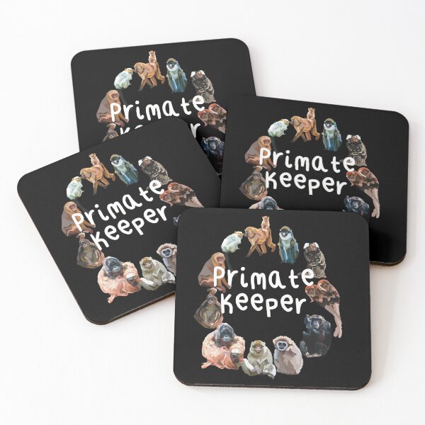 Item preview, P is for Primate Keeper,.Primate Keeper Design – Dedicated Care and Conservation of Monkeys and Apes Artwork designed and sold by PrettylittlepastelUk.