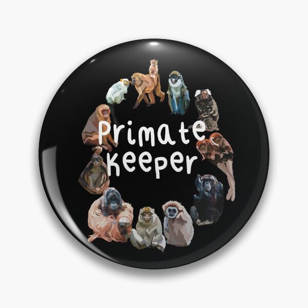 Item preview, P is for Primate Keeper,.Primate Keeper Design – Dedicated Care and Conservation of Monkeys and Apes Artwork designed and sold by PrettylittlepastelUk.