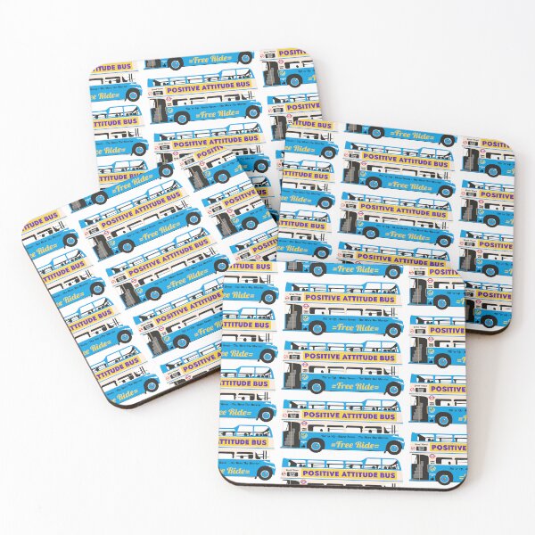 Item preview, Positive Attitude Bus graphic designed and sold by Tobacco Flower Creative.