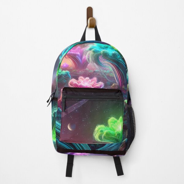 Item preview, Futuristic Alien Planet: Neon Flora and Cosmic Landscape designed and sold by Marcinkowski-studio .