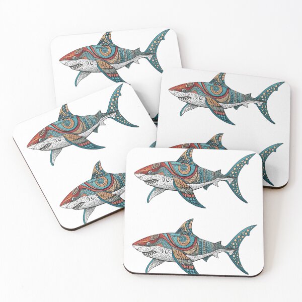 Item preview, multicolored shark designed and sold by alexandr-art.