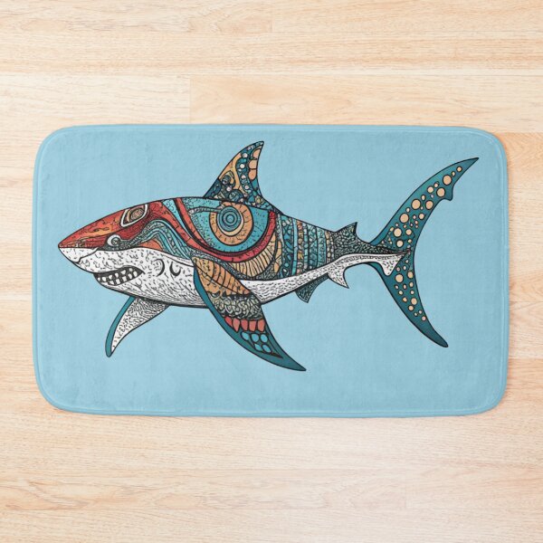 Item preview, multicolored shark designed and sold by alexandr-art.