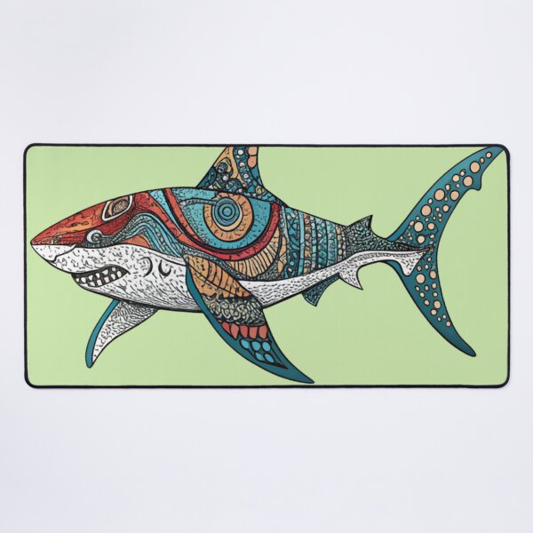 Item preview, multicolored shark designed and sold by alexandr-art.