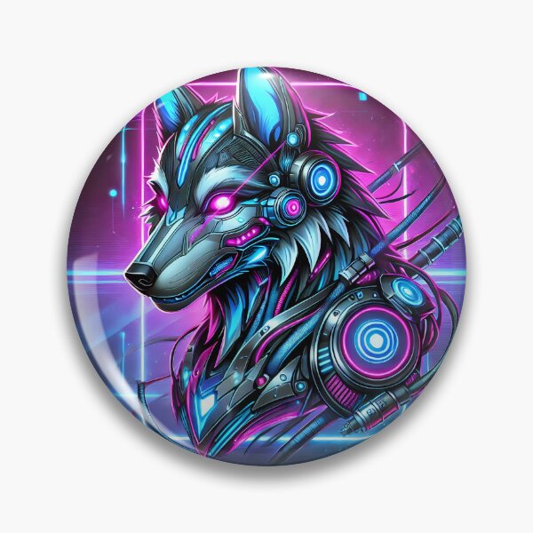 Item preview, “Cosmic Cyberpunk Wolf” designed and sold by Marcinkowski-studio .