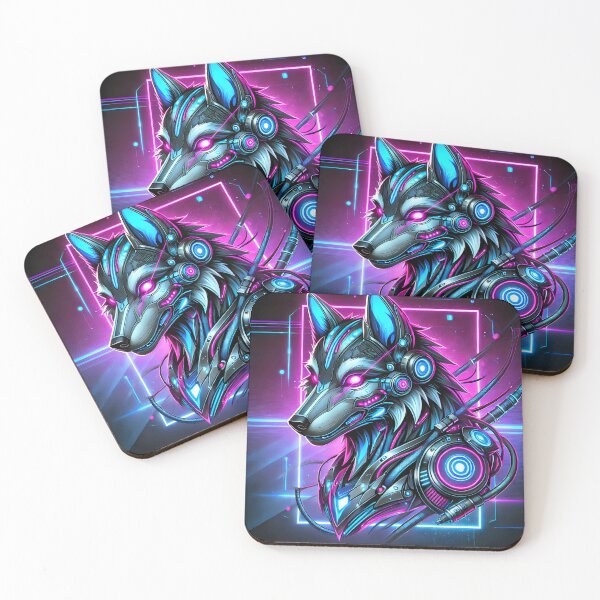 Item preview, “Cosmic Cyberpunk Wolf” designed and sold by Marcinkowski-studio .