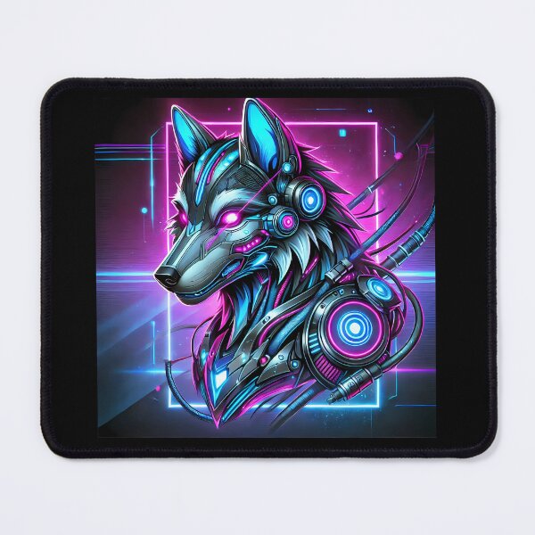 Item preview, “Cosmic Cyberpunk Wolf” designed and sold by Marcinkowski-studio .