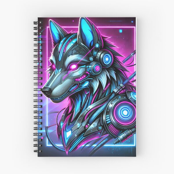 Item preview, “Cosmic Cyberpunk Wolf” designed and sold by Marcinkowski-studio .