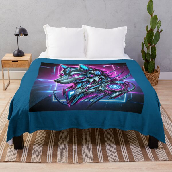 Item preview, “Cosmic Cyberpunk Wolf” designed and sold by Marcinkowski-studio .
