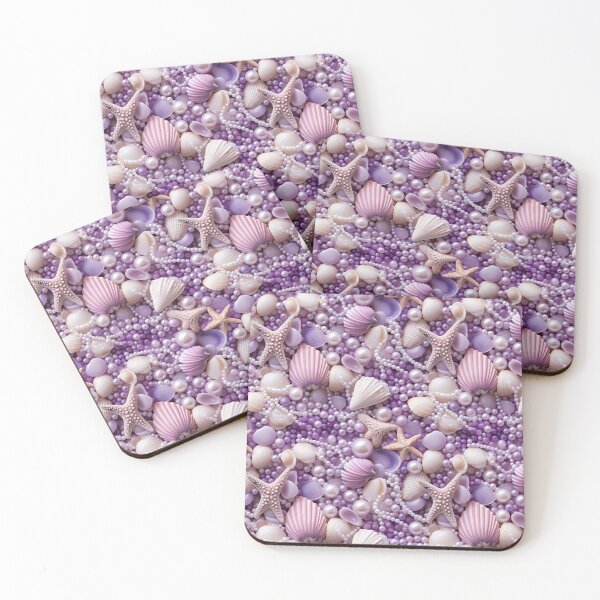Item preview, Elegant Seashell and Pearl Seamless Pattern designed and sold by Aramdesing.