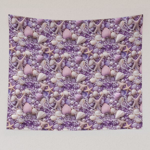 Item preview, Elegant Seashell and Pearl Seamless Pattern designed and sold by Aramdesing.
