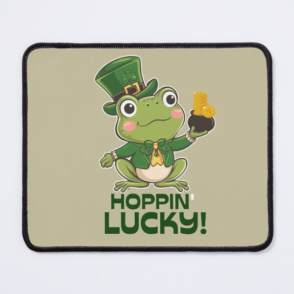 Item preview, Hoppin' Lucky Frog - Saint Patrick's Day Design designed and sold by fulldreamer2021.
