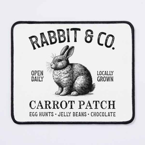Item preview, Vintage Rabbit Easter -Rabbit & Co Carrot Patch - Easter Bunny, Egg Hunt, Jelly Beans, Spring, Happy Easter, Carrot Farm designed and sold by DOLLC.