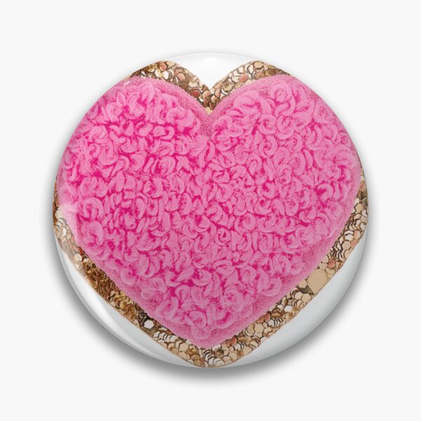 Item preview, hot pink heart patch designed and sold by jgzechini.
