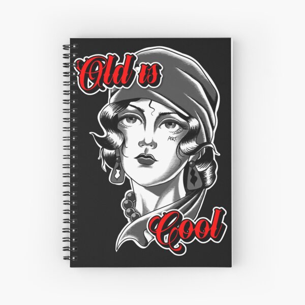 Aperçu de l'œuvre Visage de femme vintage - Le vieux c'est cool créée et vendue par Scobtattoo.