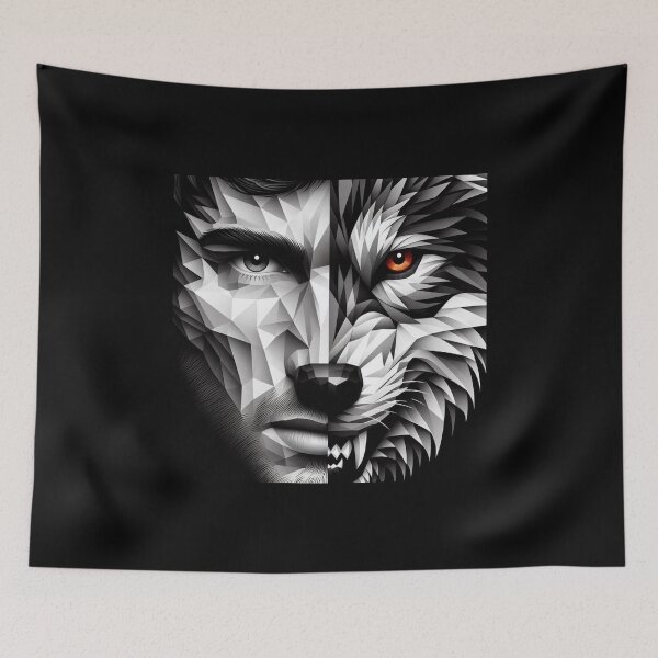 Item preview, Half Man Half Wolf 2 designed and sold by APOLLO TWENTY ONE.